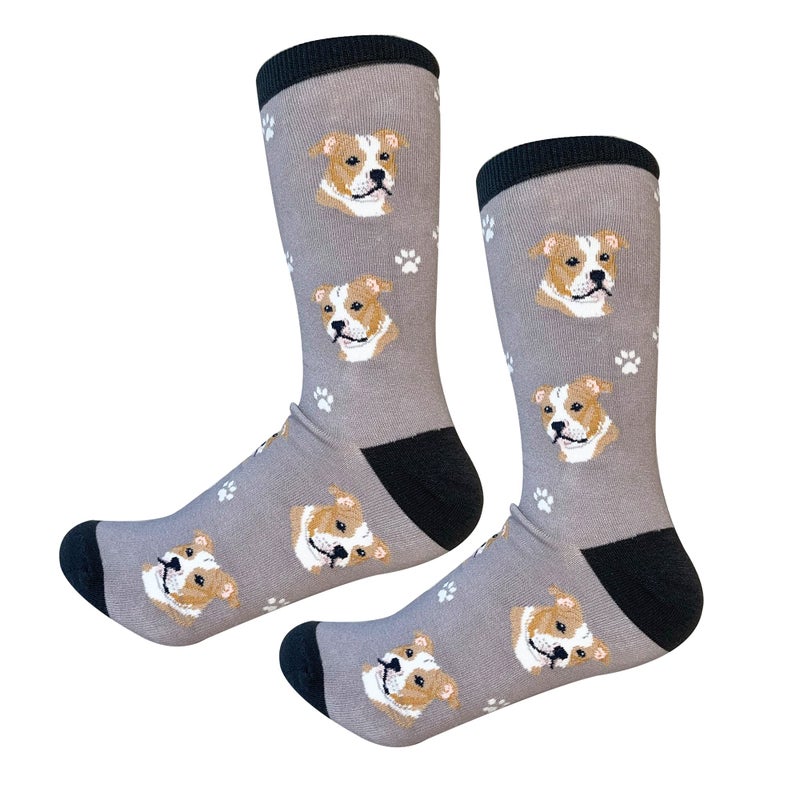 E&S Pets جوارب سلالة كلاب البيتبول للجنسين من سوك دادي بواسطة E&S Pets - Image 1